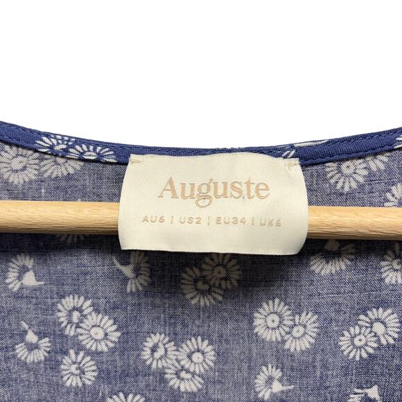 Auguste the Label 'Mae Devine' Blue Mini Dress size 2 - Picture 5 of 9